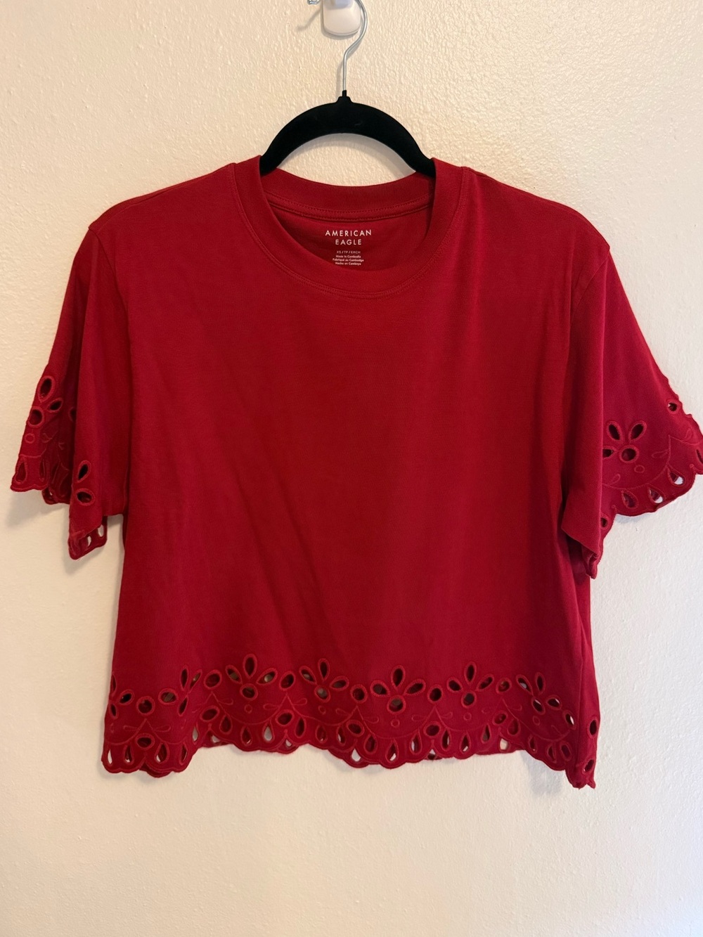 AE Boxy Eyelet T-shirt